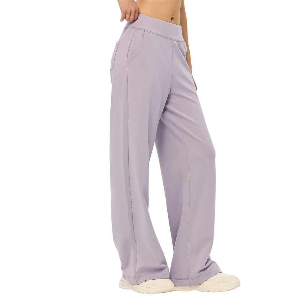 Retemu High-Waist Straight-Leg Casual Pants